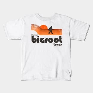 I Believe In Bigfoot Texas Kids T-Shirt